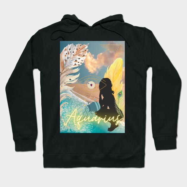 The Aquarius - for reinforce intentions Hoodie by ManifestYDream